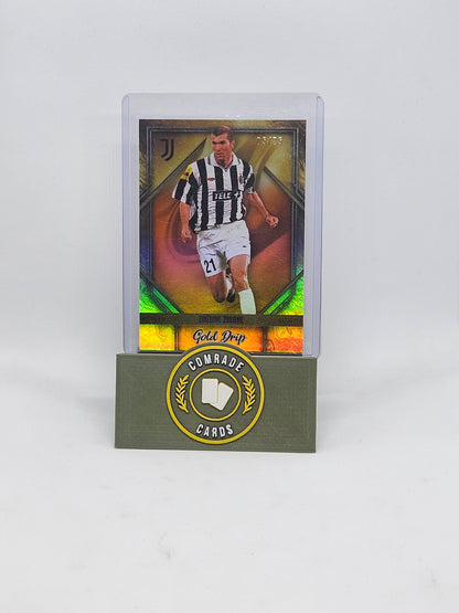 Zinedine Zidane (Juventus) 05/25 Gold Drip Topps Juventus Set 2023-2024