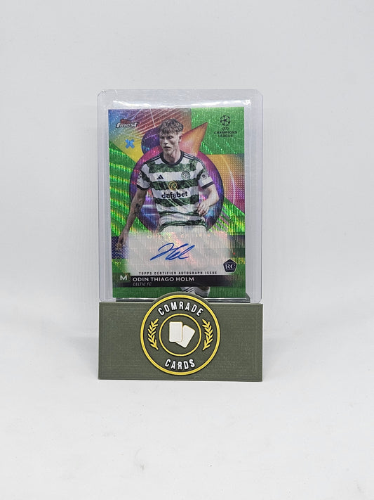 Odin Thiago Holm (Celtic) 92/99 Autographed Card Topps Finest 2023-2024