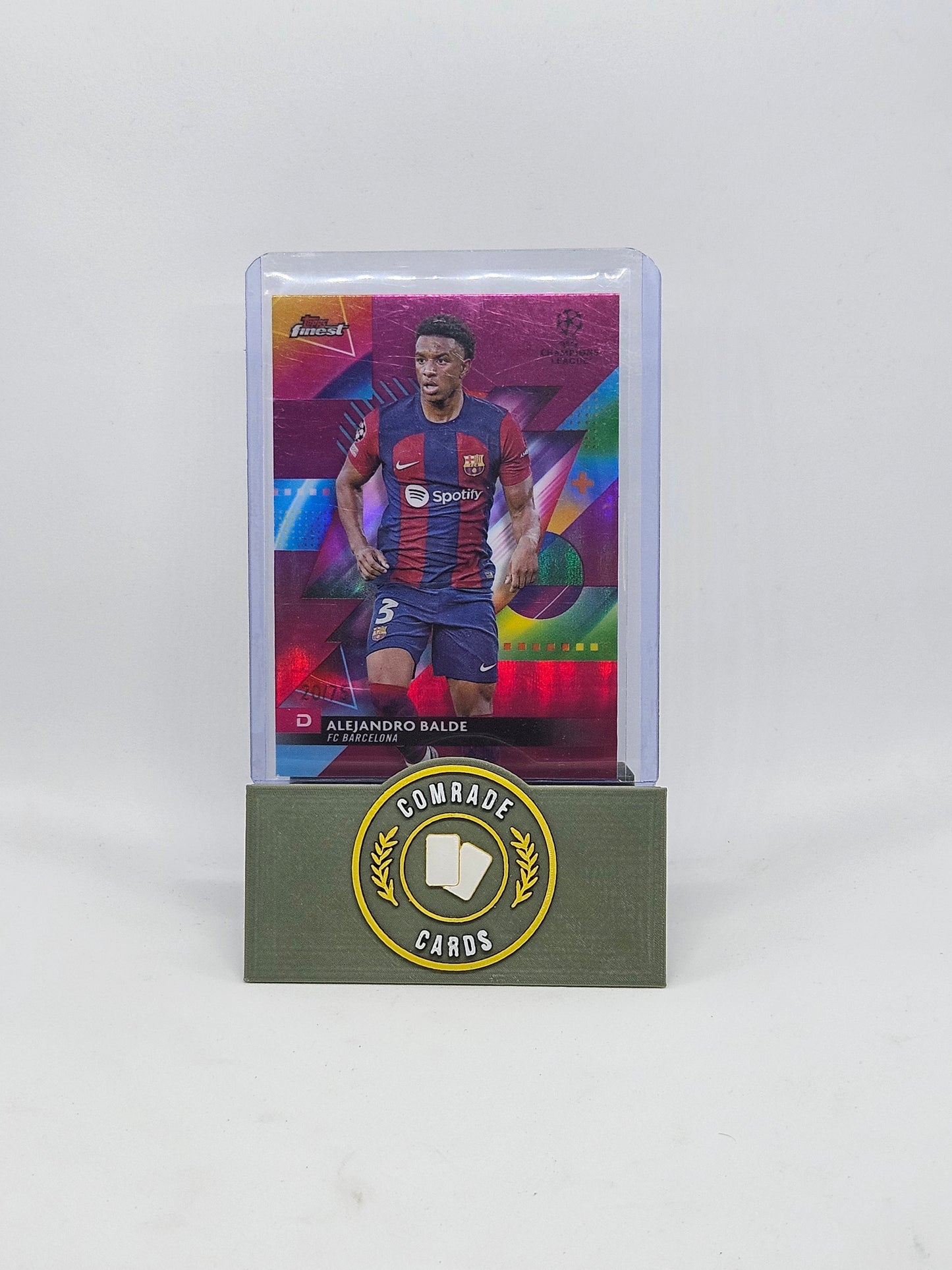 Alejandro Balde (Barcelona) 20/75 Topps Finest 2023-2024