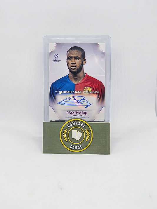 Yaya Toure (Barcelona) Autographed Card Topps UCC 2022-2023