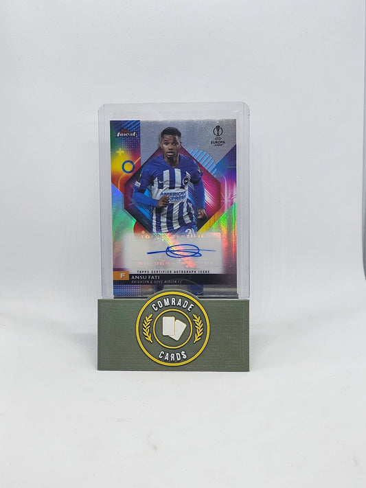 Ansu Fati (Brighton) Autographed Card Topps Finest 2023-2024