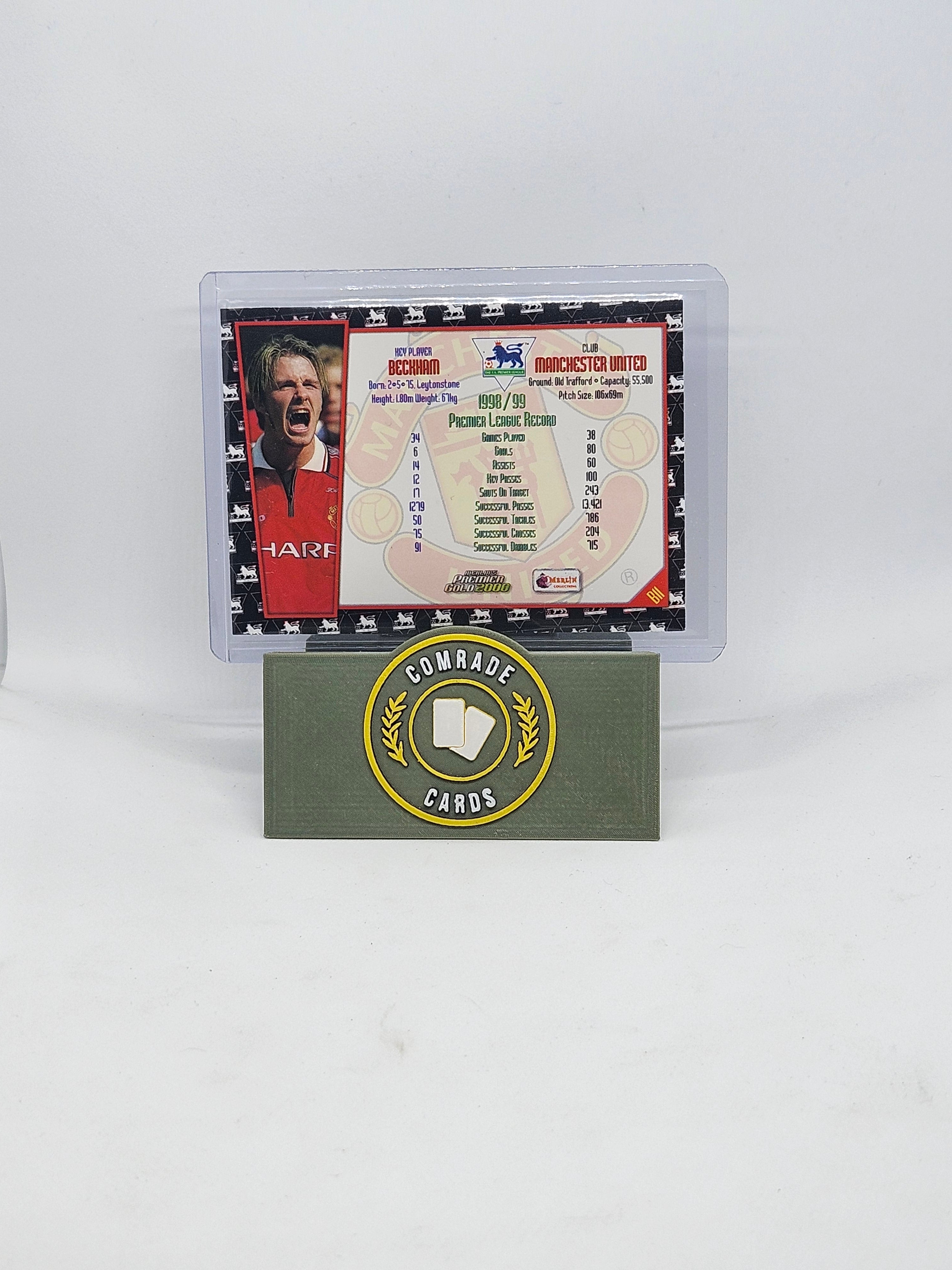 David Beckham (Man United) Insert Merlin Gold 2000