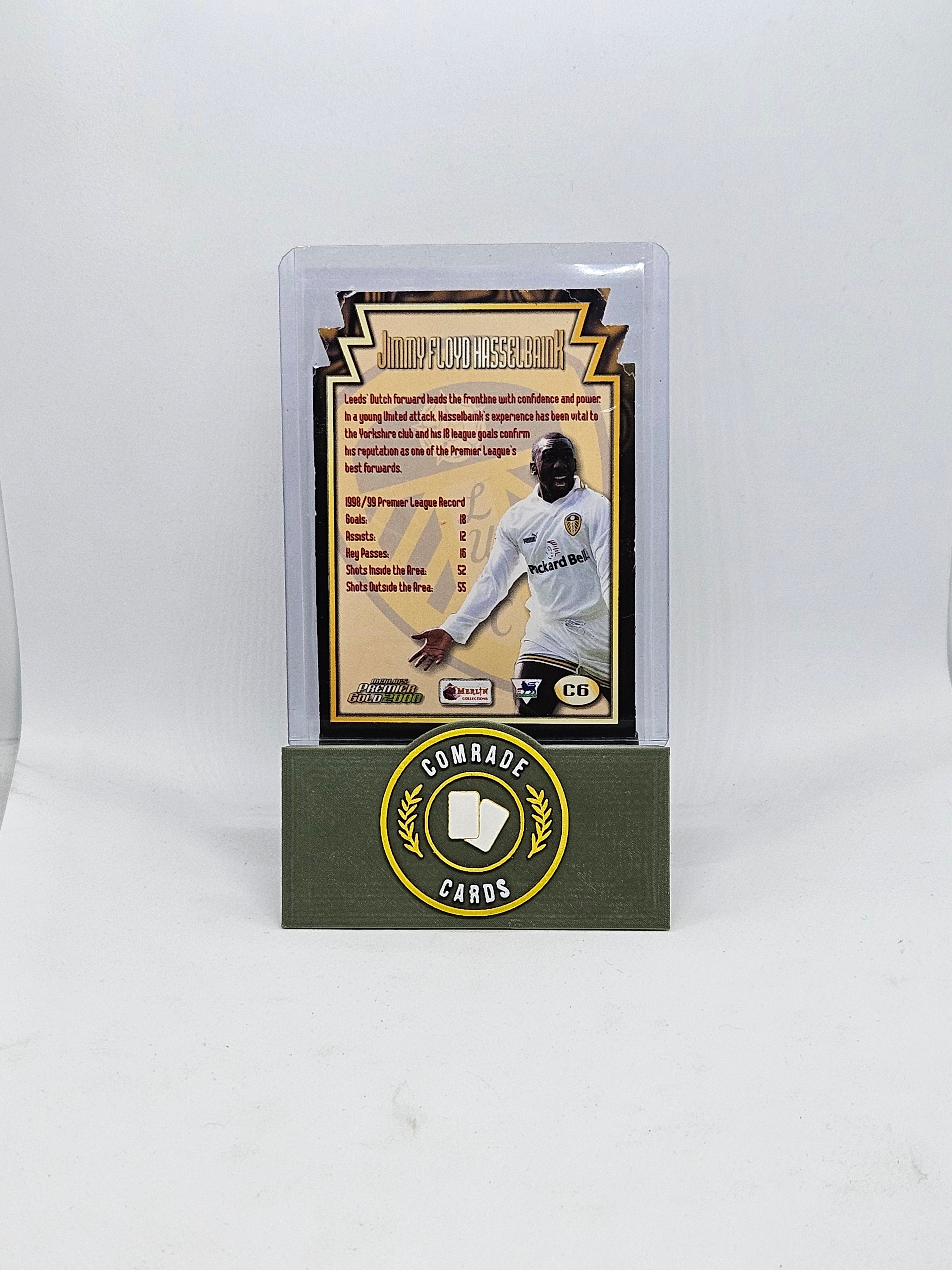 Jimmy Floyd Hasselbaink (Leeds) Box Hit Merlin 2000 (Damaged)