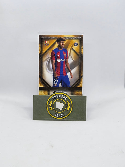 Lamine Yamal (Barcelona) Gold Drip Insert Topps Barcelona Set 2023-2024