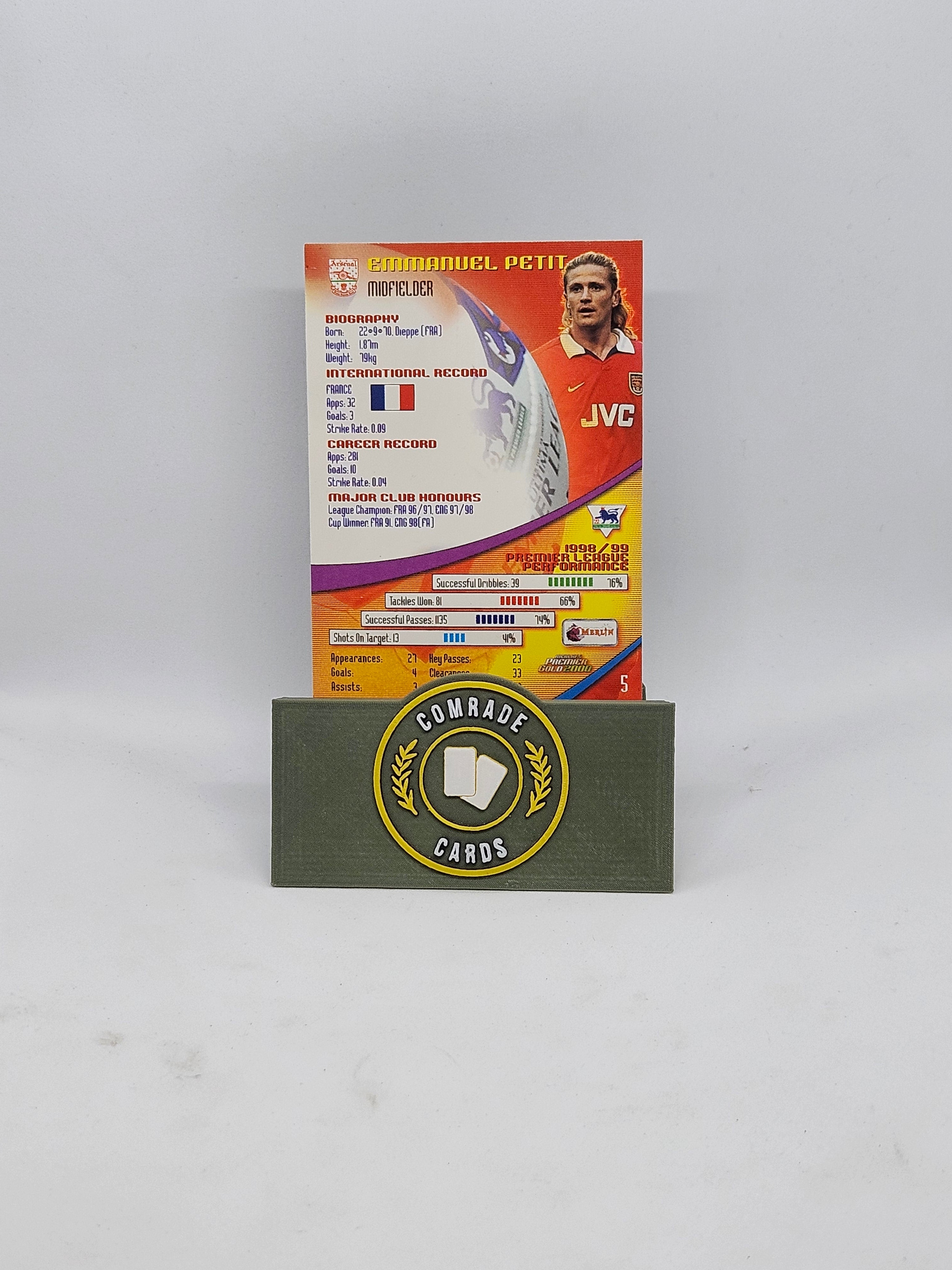 Emmanuel Petit (Arsenal) Base Merlin Gold 2000