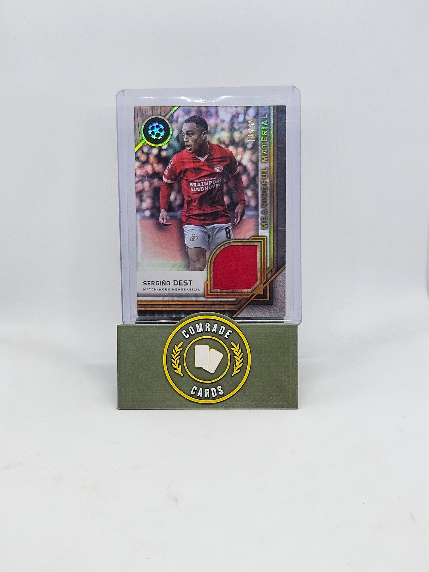 Sergino Dest (PSV) 45/50 Patch Topps Museum 2023-2024