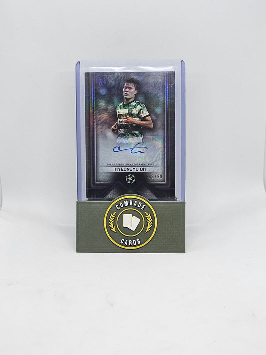 Hyeongyu Oh (Celtic) 66/99 Autographed Card Topps Museum 2023-2024