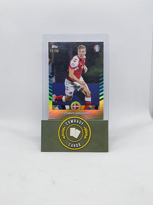 Rasmus Hojlund (Denmark) 34/99 Topps Euro 2024