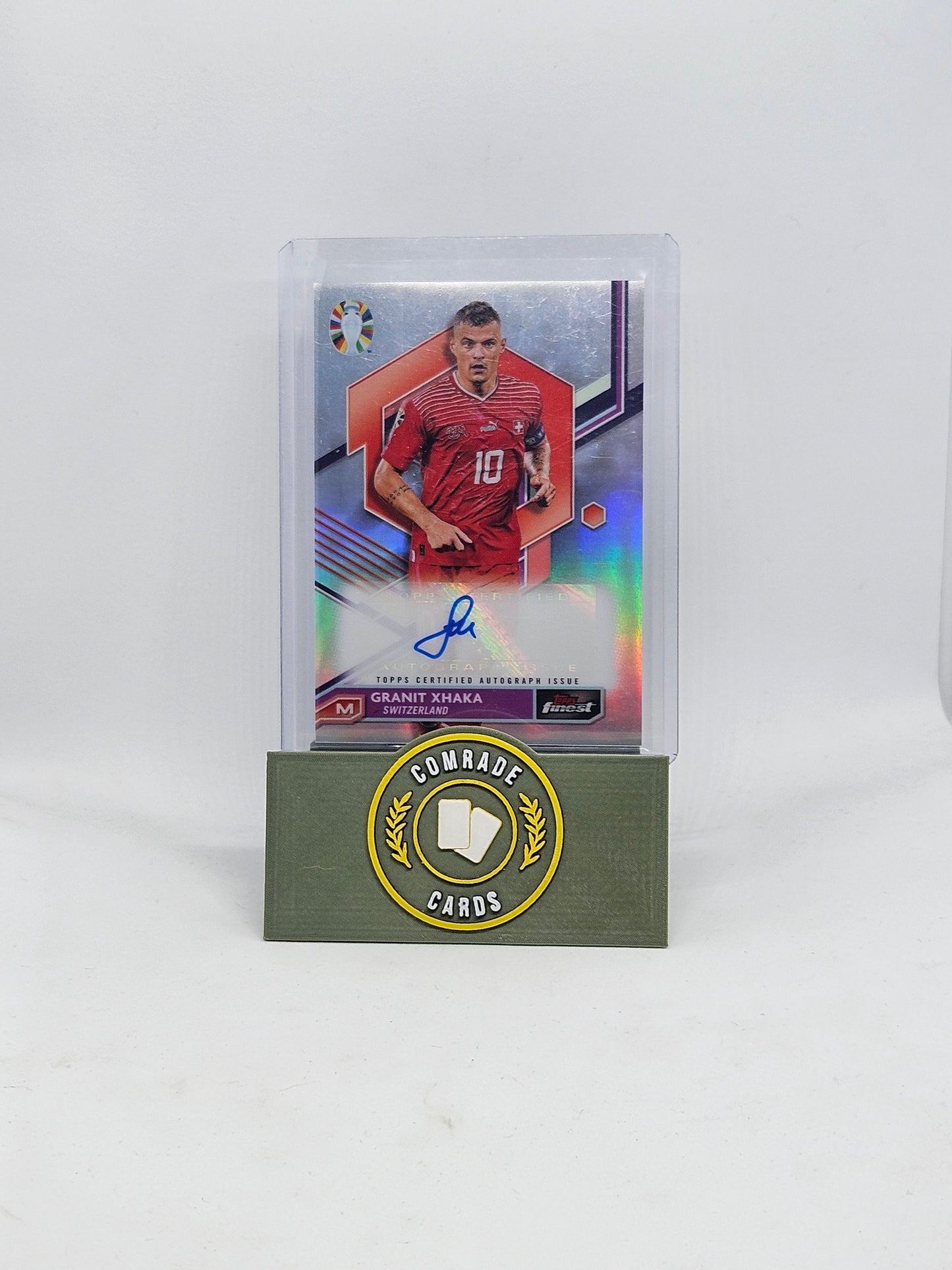 Granit Xhaka (Switzerland) Autographed Card Topps Finest Euro 2024