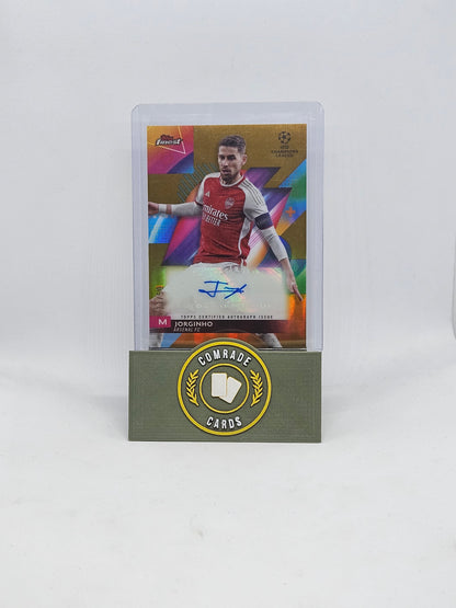 Jorginho (Arsenal) 23/50 Autographed Card Topps Finest 2023-2024