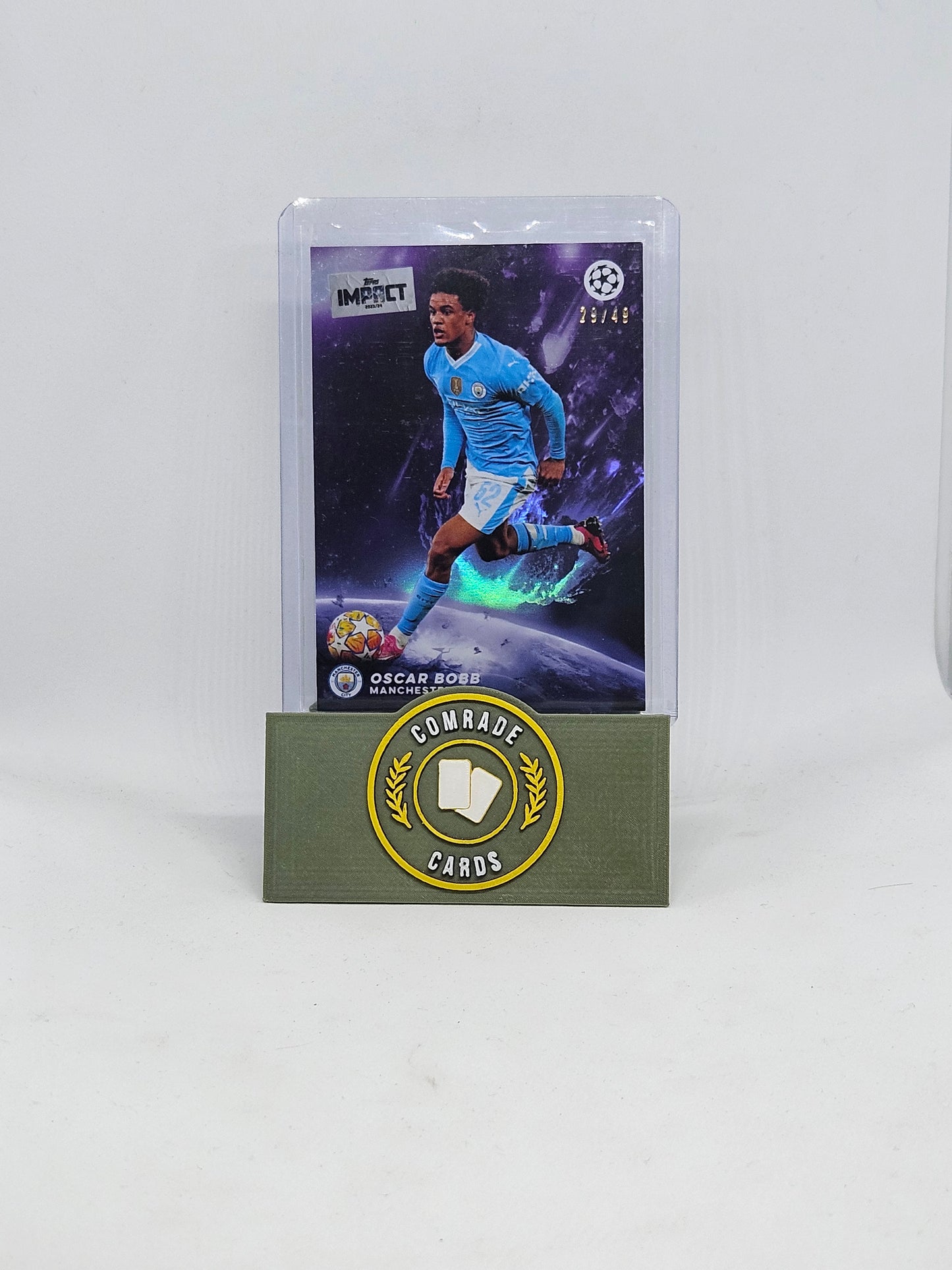 Oscar Bobb (Man City) 29/49 Topps Impact 2023-2024