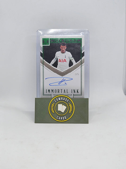 Ivan Perisic (Tottenham) 3/5 Autographed Card Impeccable 2022-2023