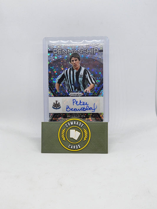 Peter Beardsley (Newcastle) Autographed Card Prizm Premier League 2023-2024