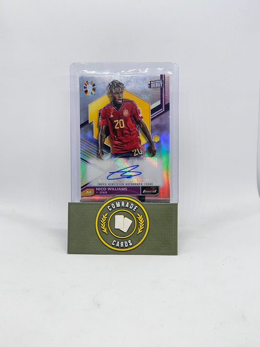 Nico Williams (Spain) Autographed Card Topps Finest Euro 2024