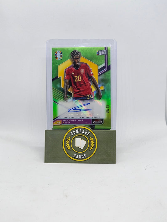 Nico Williams (Spain) 57/99 Autographed Card Topps Finest Euro 2024