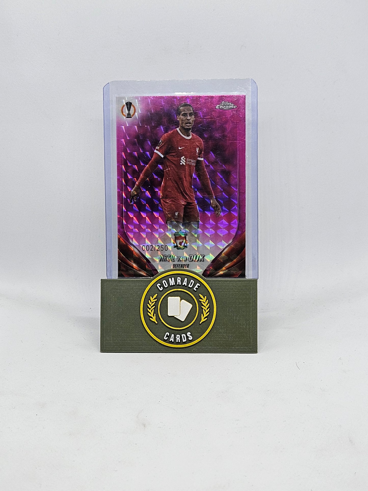 Virgil Van Dijk (Liverpool) 002/250 Topps Chrome 2023-2024