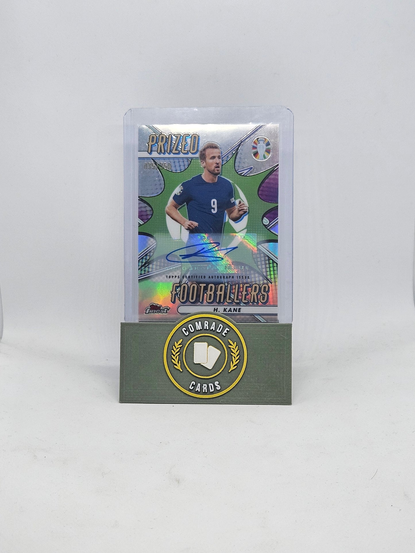 Harry Kane (England) 035/350 Autographed Card Topps Finest Euro 2024