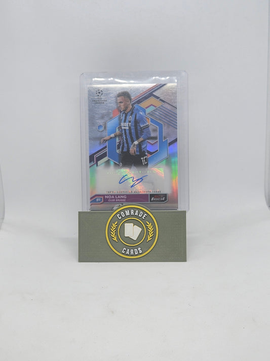 Noa Lang (Club Brugge) Autographed Card Topps Finest 2022-2023