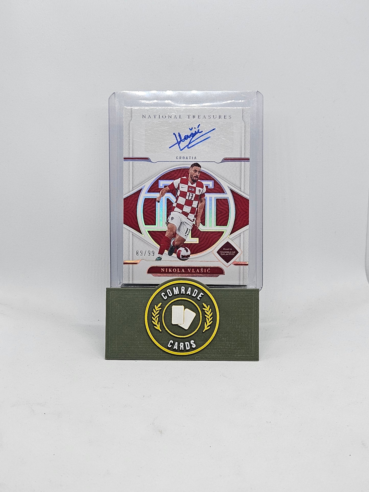 Nikola Vlasic (Croatia) 89/99 Autographed Card National Treasures 2022