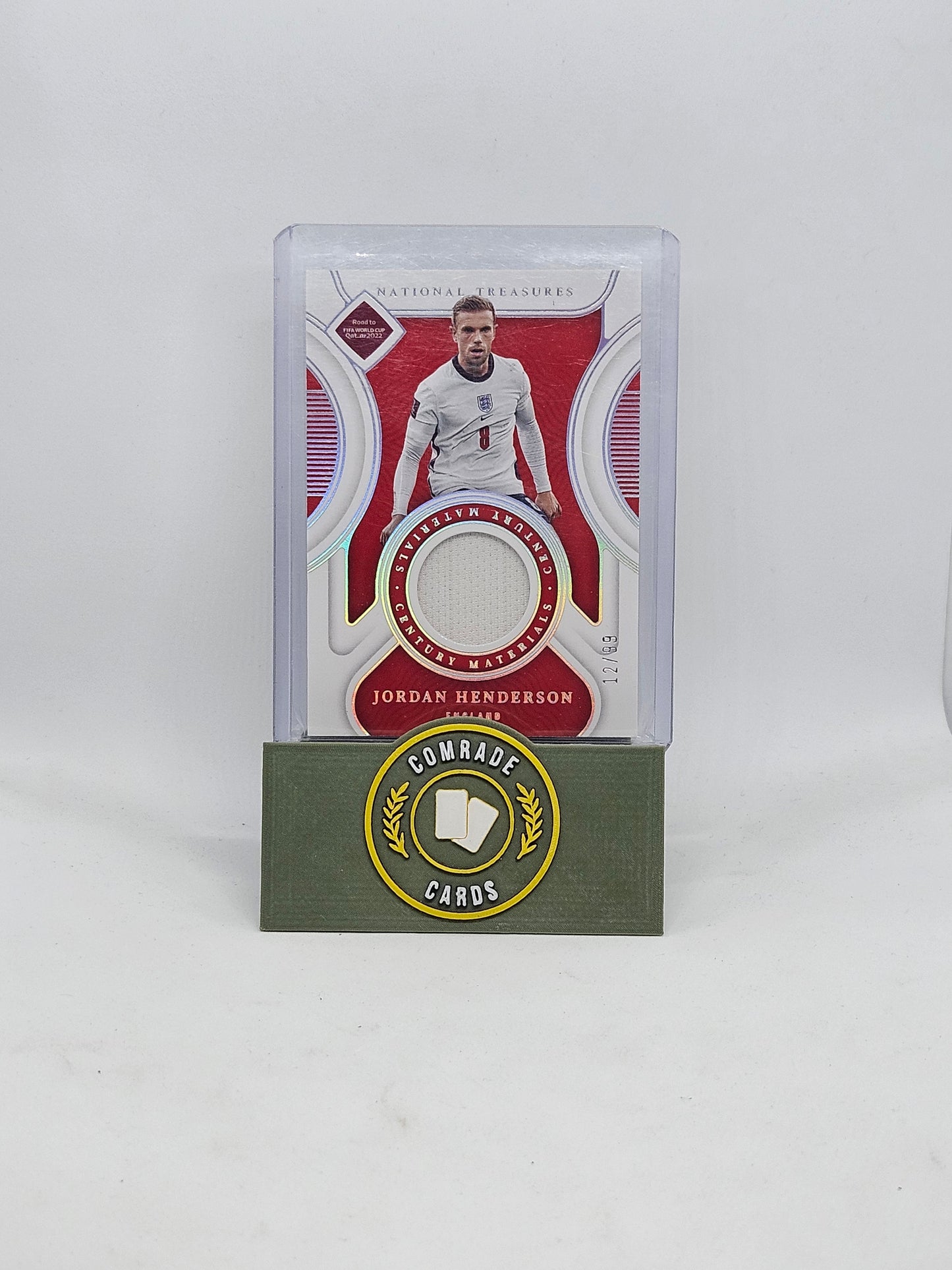 Jordan Henderson (England) 12/99 Patch National Treasures 2022