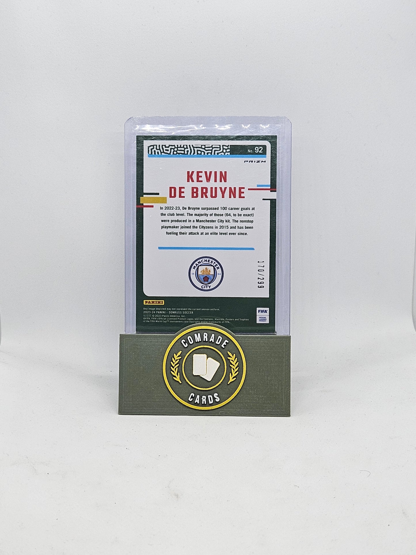 Kevin De Bruyne (Man City) 170/299 Donruss Soccer 2023-2024