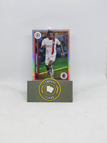 Samuel Chukwueze (AC Milan) Refractor Parallel Topps Merlin Chrome 2023-2024