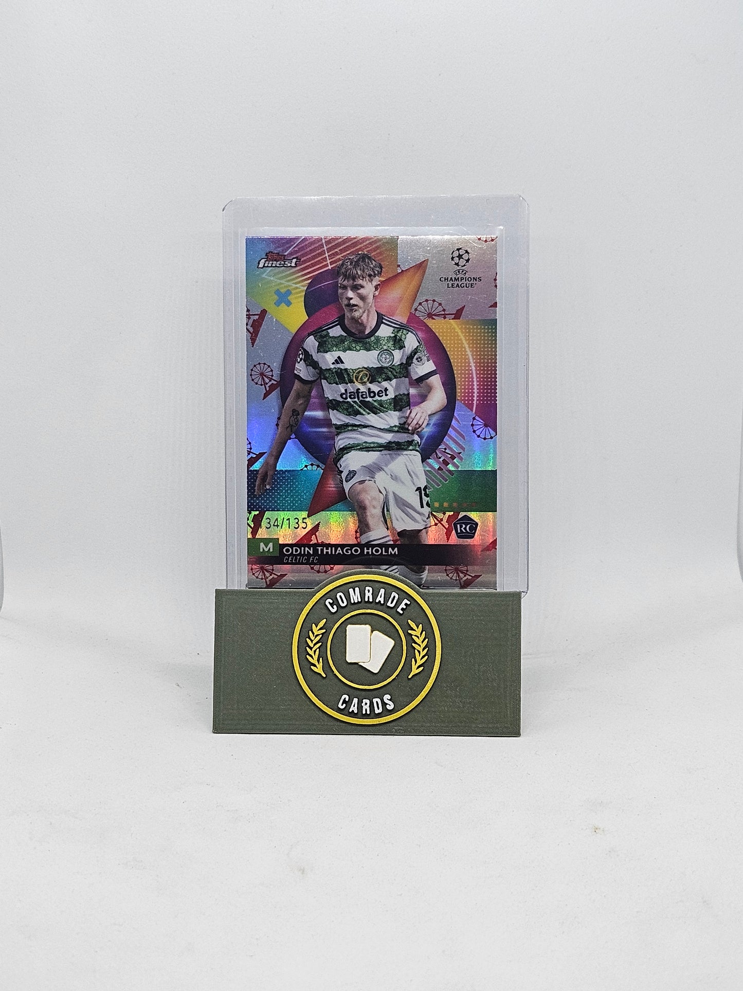 Odin Thiago Holm (Celtic) 134/135 Topps Finest 2023-2024