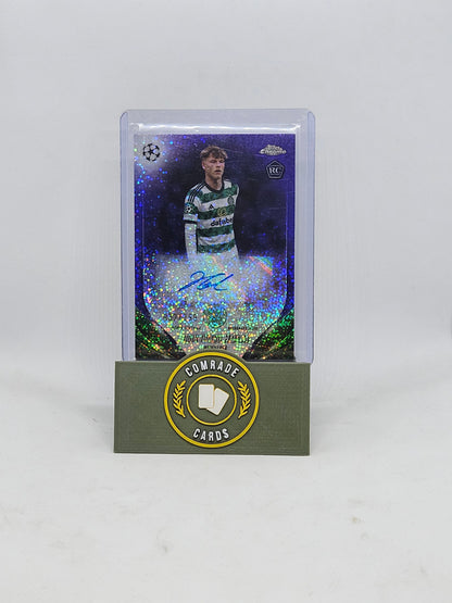 Odin Thiago Holm (Celtic) 032/299 Autographed Card Topps Chrome 2023-2024