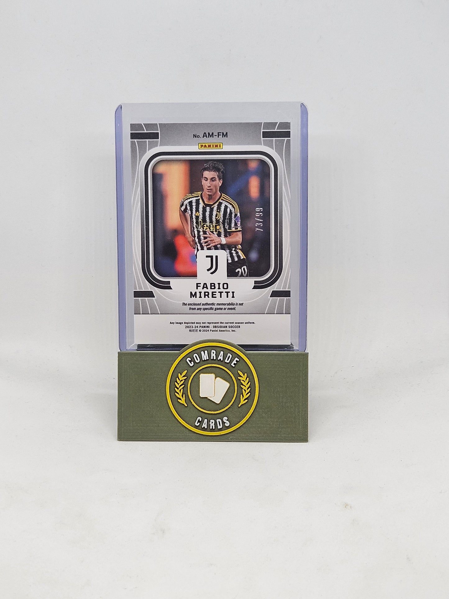 Fabio Miretti (Juventus) 73/99 Patch Obsidian 2023-2024