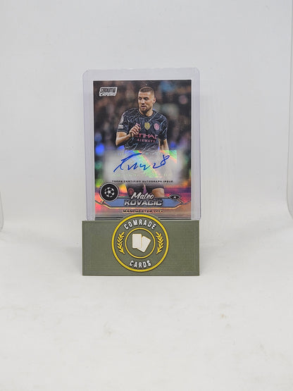 Mateo Kovacic (Man City) Autographed Card Topps Stadium Chrome 2023-2024