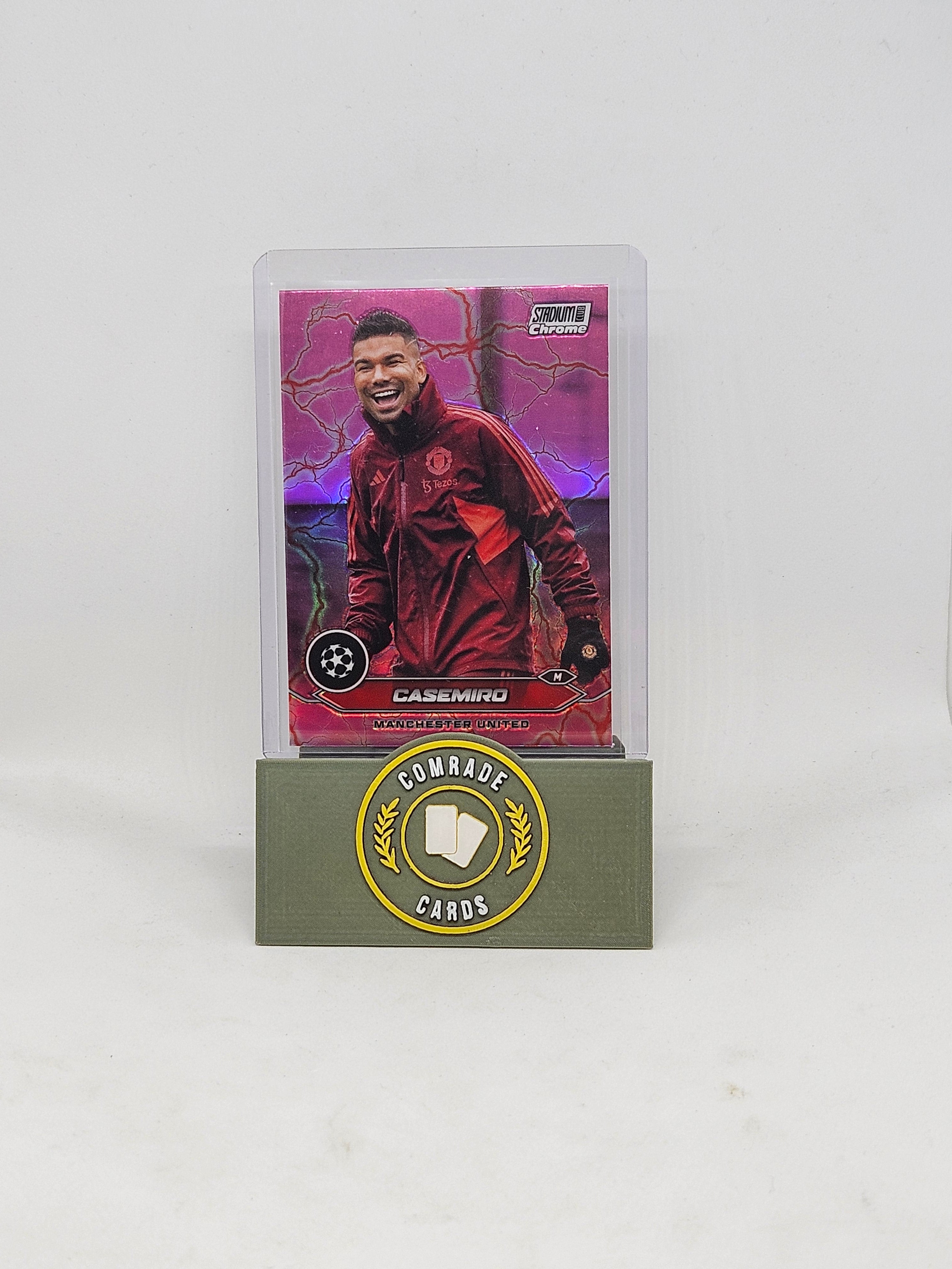 Casemiro (Man United) Pink SP Topps Stadium Club Chrome 2023-2024