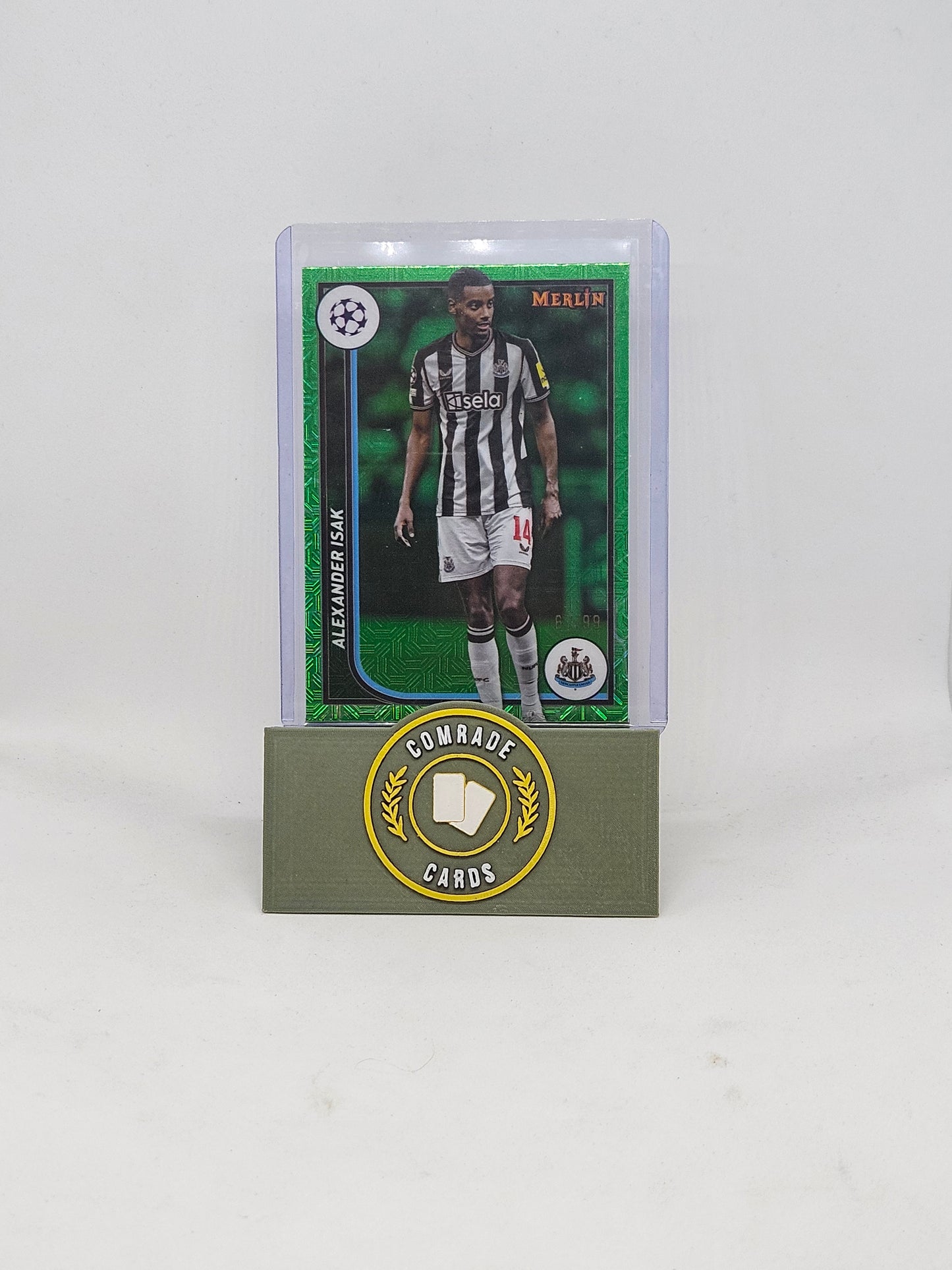 Alexander Isak (Newcastle) 67/99 Topps Merlin Chrome 2023-2024