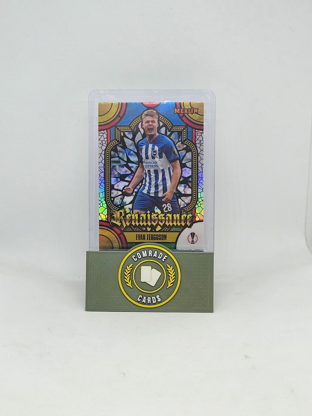 Evan Ferguson (Brighton) Renaissance Case Hit Topps Merlin Chrome 2023-2024