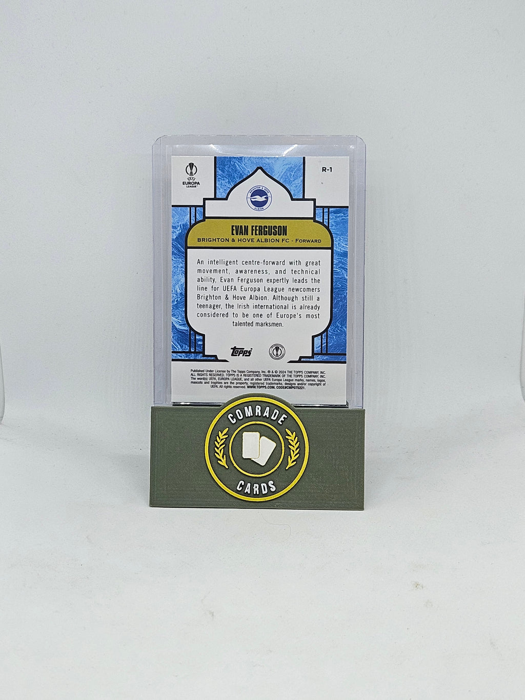 Evan Ferguson (Brighton) Renaissance Case Hit Topps Merlin Chrome 2023-2024