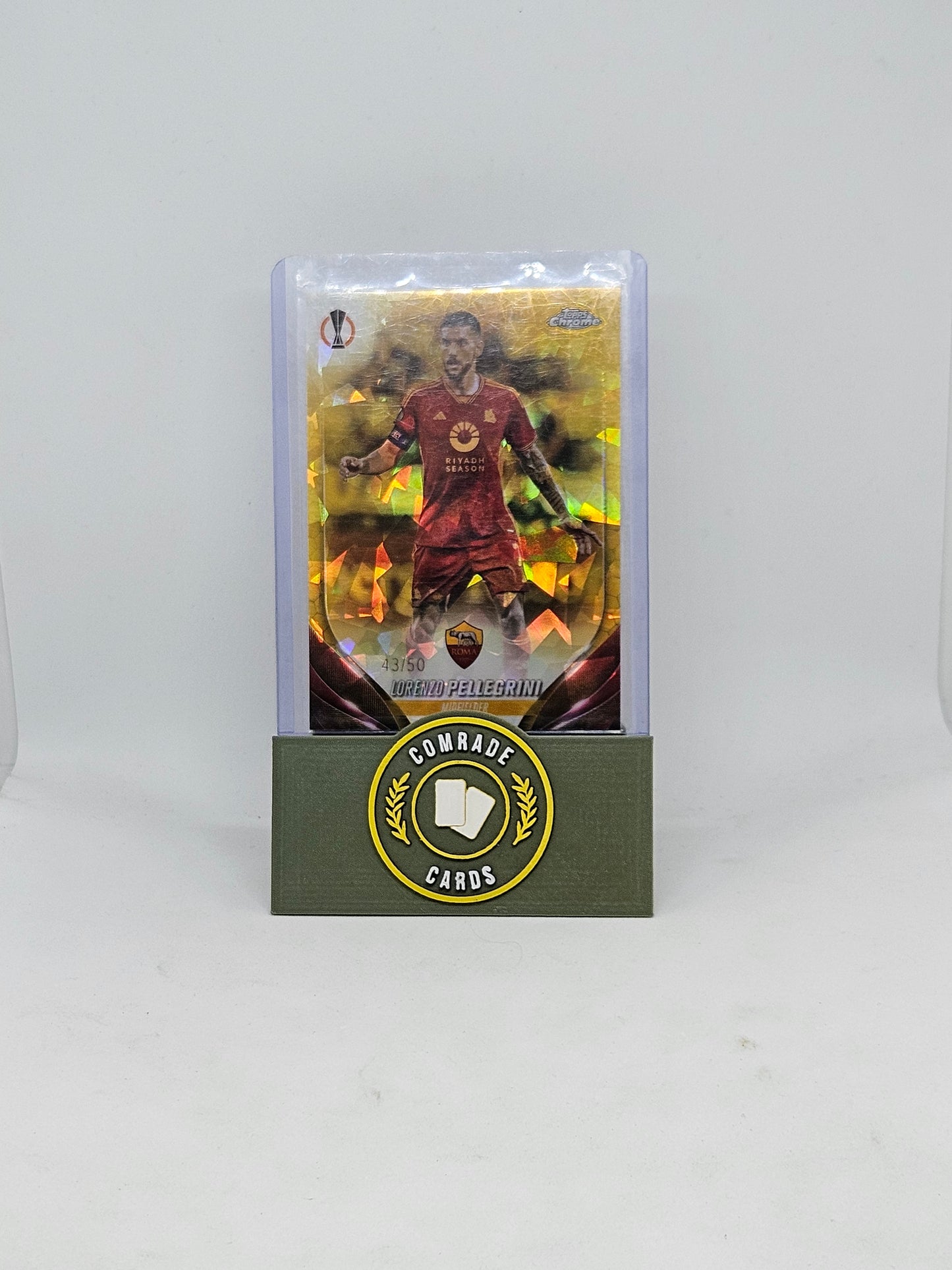 Lorenzo Pellegrini (Roma) 43/50 Topps Sapphire 2023-2024