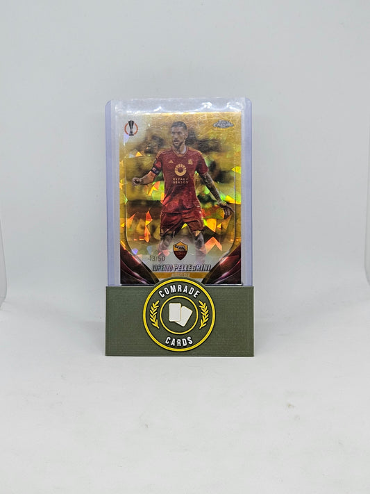 Lorenzo Pellegrini (Roma) 43/50 Topps Sapphire 2023-2024