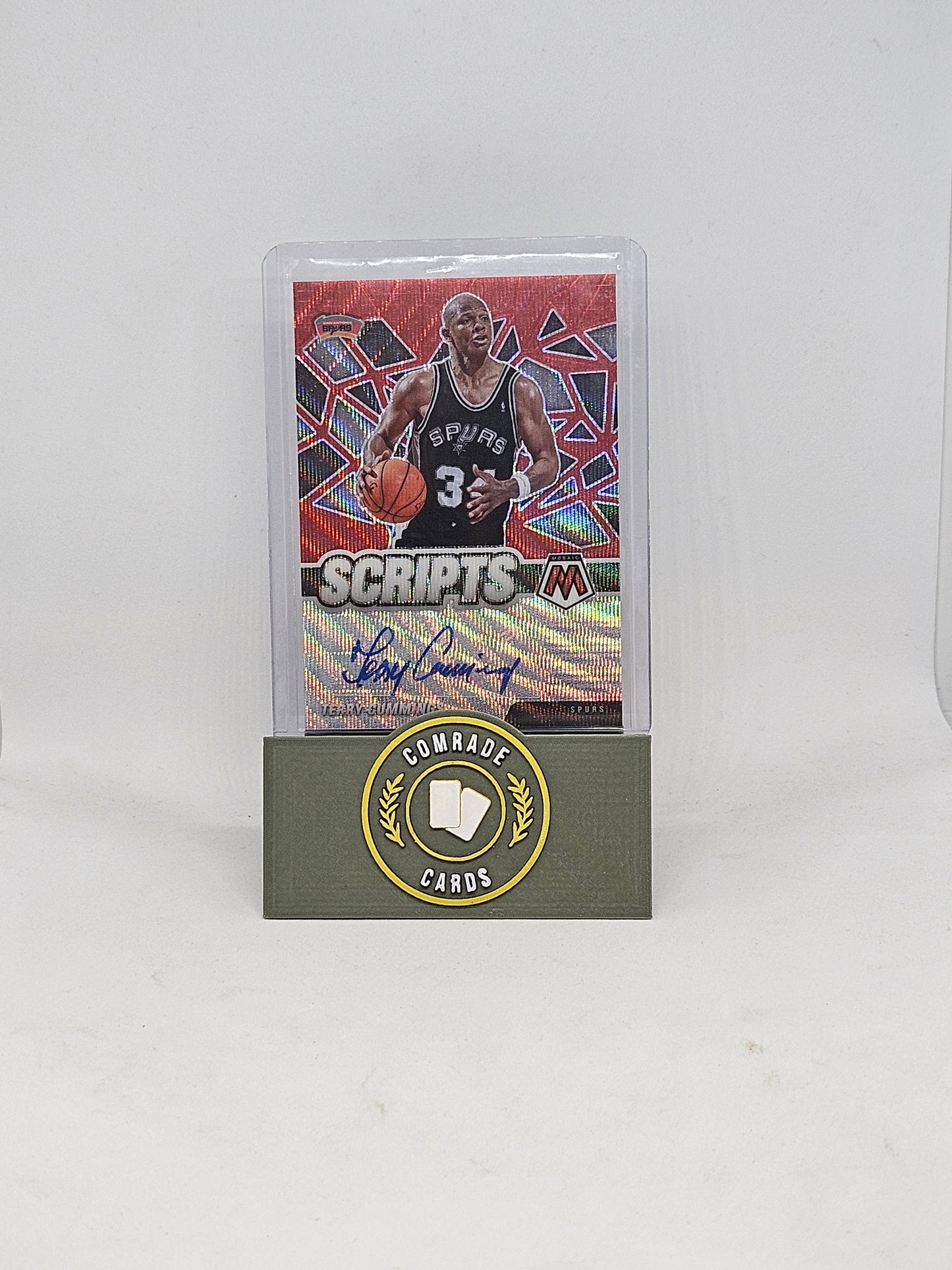 Terry Cummings (Spurs) Autographed Card Mosaic Basketball 2020-2021