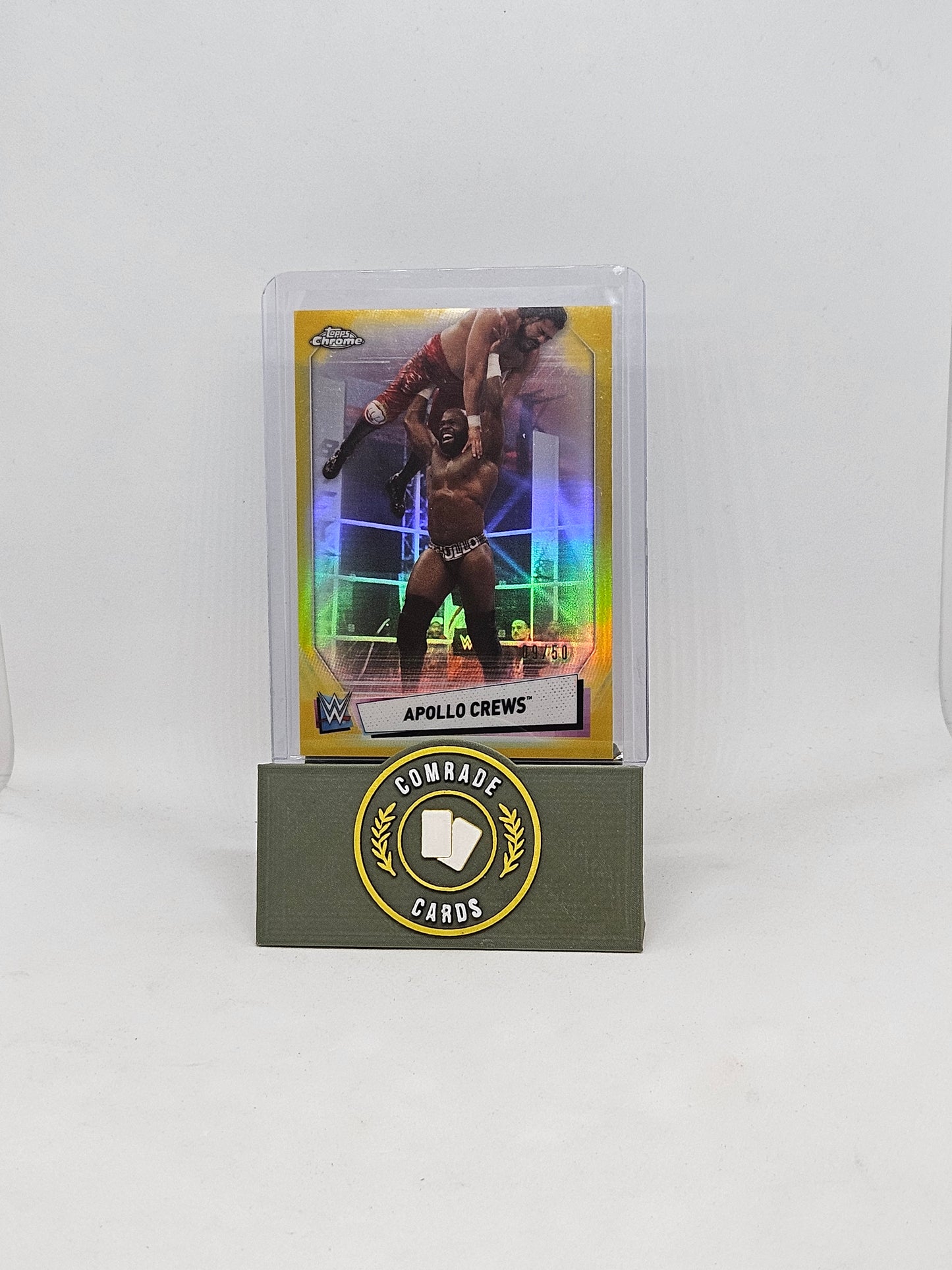Apollo Crews 09/50 Topps Chrome WWE 2021