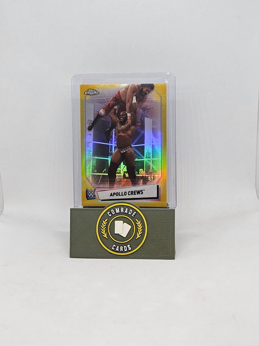 Apollo Crews 09/50 Topps Chrome WWE 2021