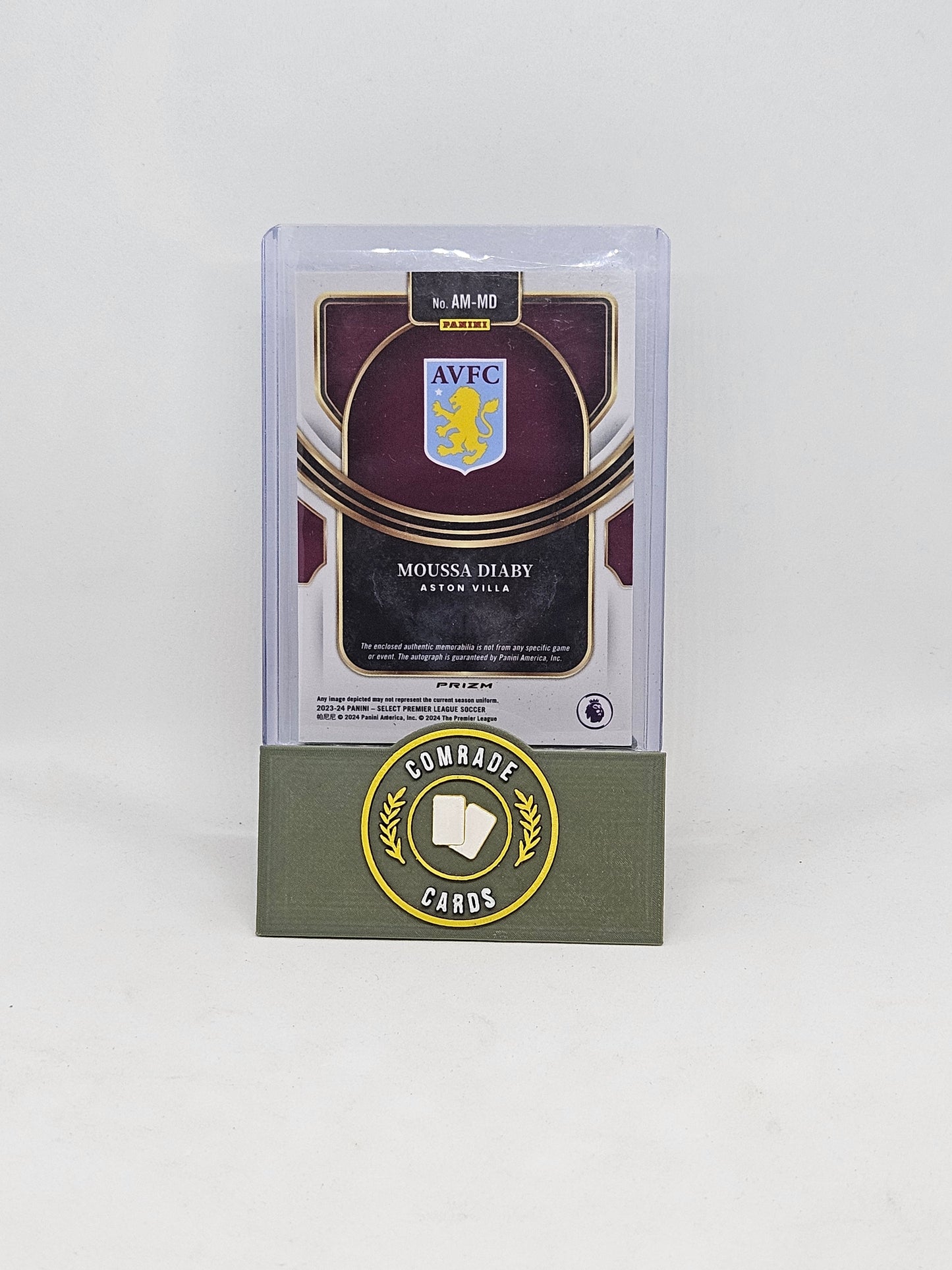 Moussa Diaby (Aston Villa) Autographed/Patch Select Premier League 2023-2024