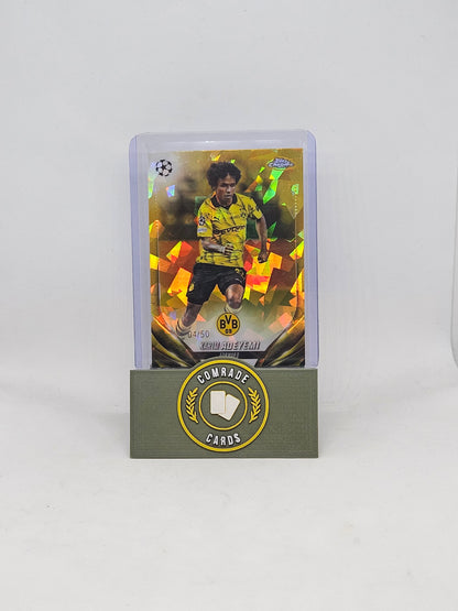 Karim Adeyemi (Dortmund) 04/50 Topps Chrome Sapphire 2023-2024