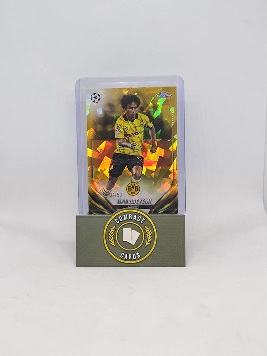 Karim Adeyemi (Dortmund) 04/50 Topps Chrome Sapphire 2023-2024