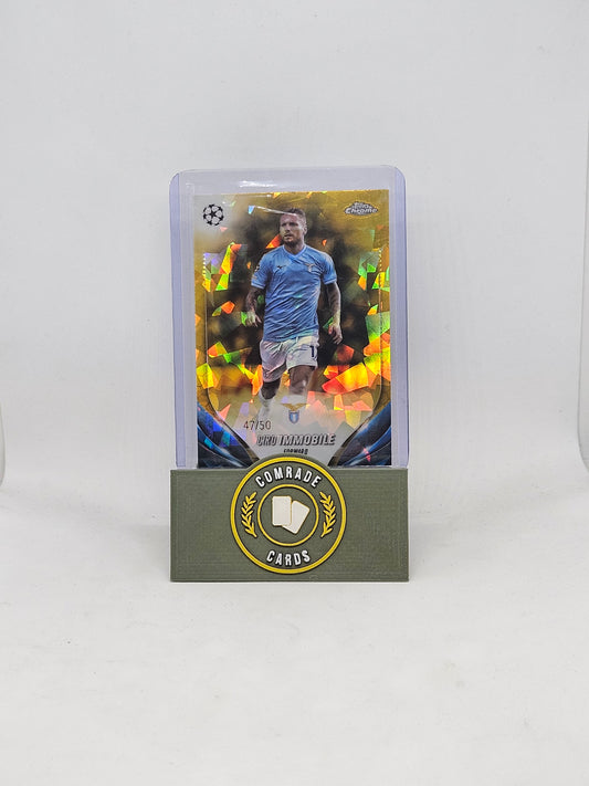 Ciro Immobile (Lazio) 47/50 Topps Chrome Sapphire 2023-2024