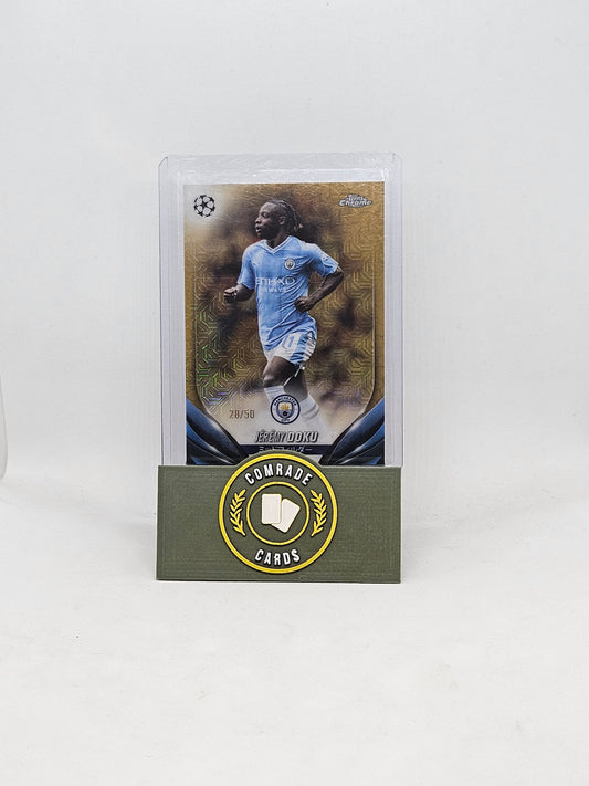 Jeremy Doku (Man City) 28/50 Topps Chrome 2023-2024 (Japanese)