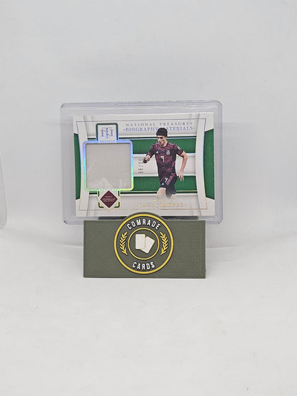 Raul Jimenez (Mexico) 90/99 Patch (Player Worn) National Treasures 2022