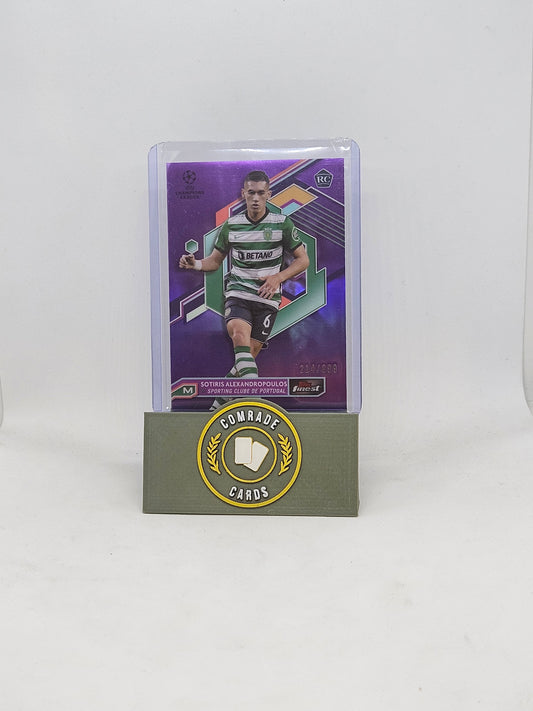 Sourish Alexandropoulos (Sporting) 214/299 Topps Finest 2022-2023