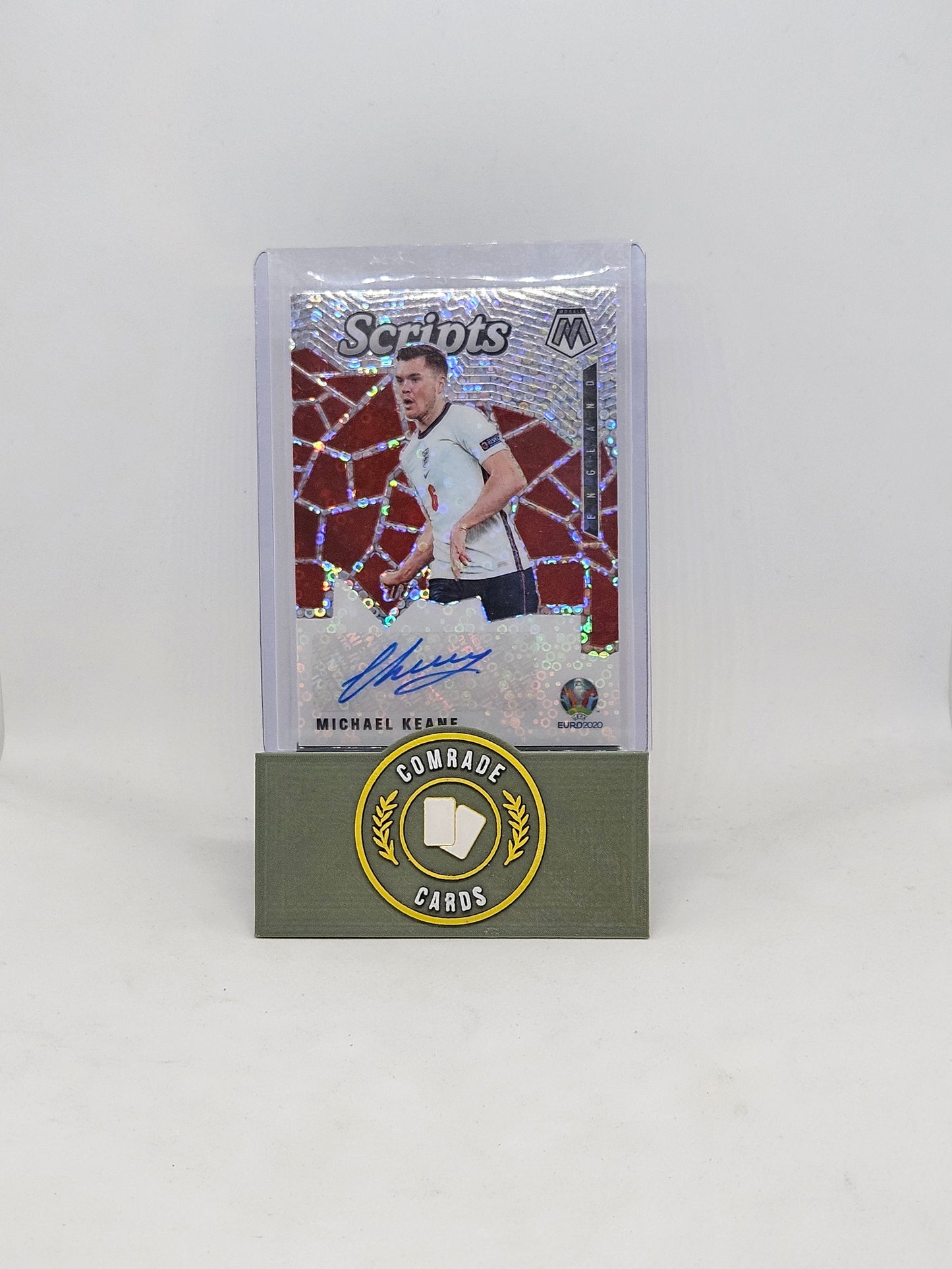 Michael Keane (England) Autographed Card Mosaic Euro 2020