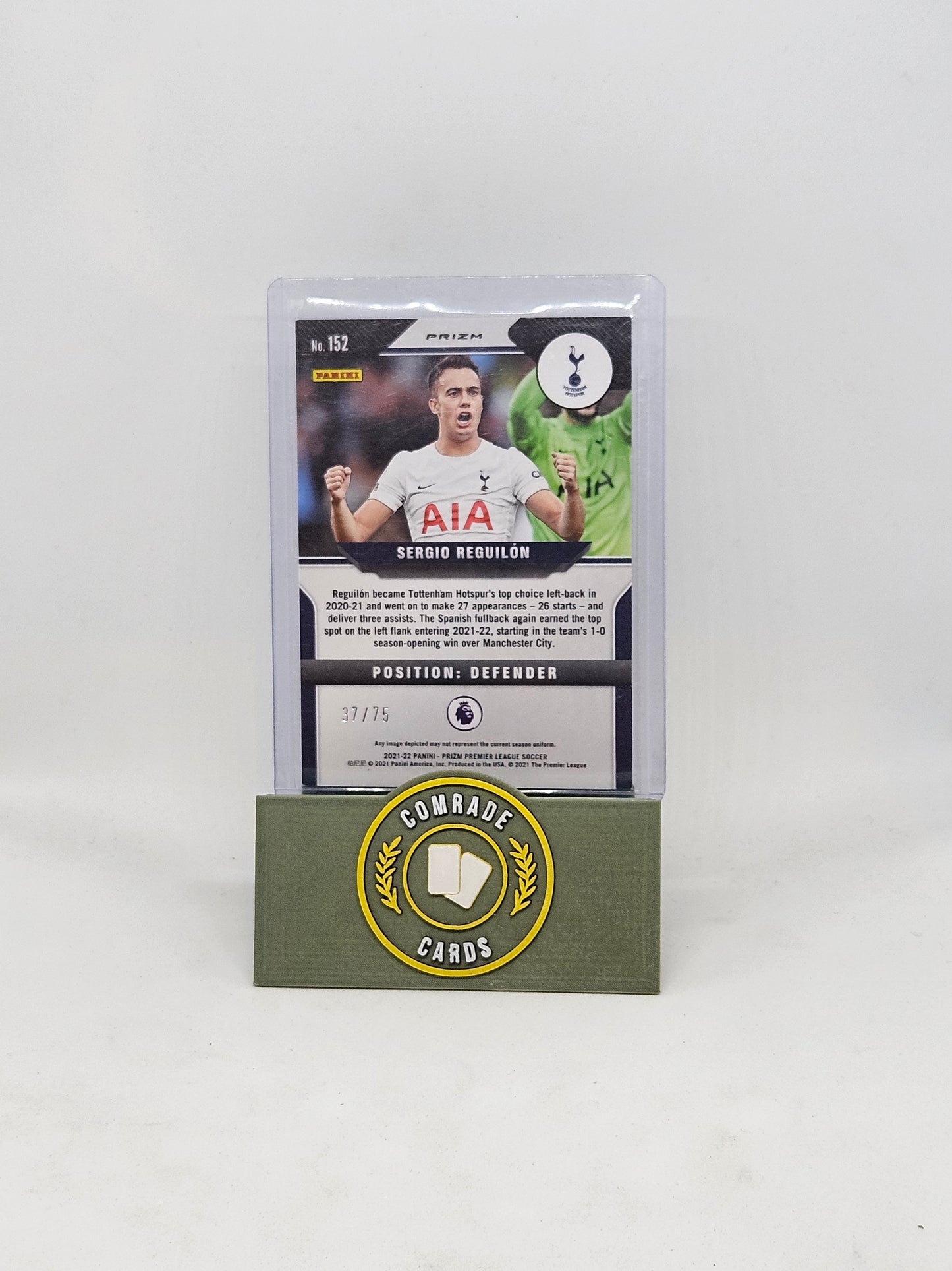 Sergio Reguilon (Tottenham) 37/75 Prizm Premier League 2021-2022