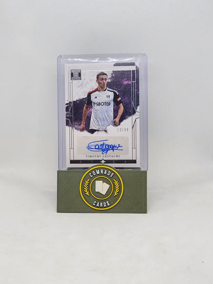 Timothy Castagne (Fulham) 10/99 Autographed Card Impeccable 2023-2024