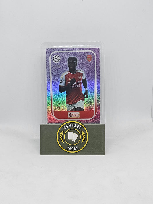 Bukayo Saka (Arsenal) 54/99 Topps Merlin Heritage 2023-2024